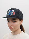 Бейсболка MITCHELL NESS арт. HHSS1212-CHOYYPPPBLCK Charlotte Hornets NBA (черный)